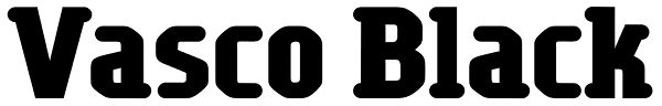 Vasco Black Font