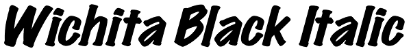 Wichita Black Italic Font