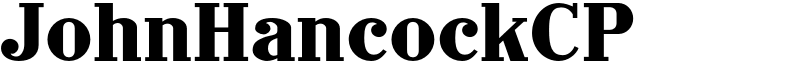 JohnHancockCP Font
