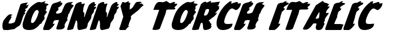 Johnny Torch Italic Font