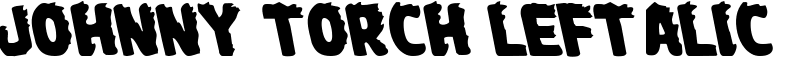 Johnny Torch Leftalic Font