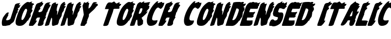 Johnny Torch Condensed Italic Font