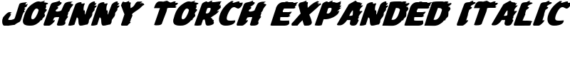 Johnny Torch Expanded Italic Font