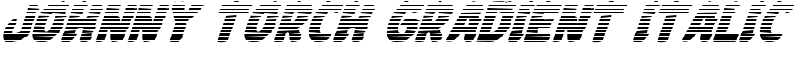 Johnny Torch Gradient Italic Font
