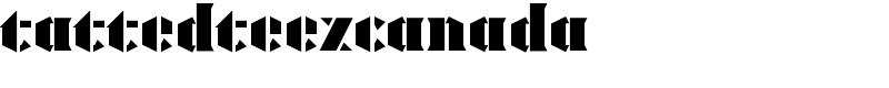 tattedteezcanada Font