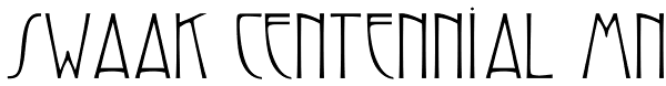 Swaak Centennial MN Font