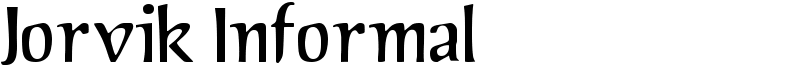 Jorvik Informal Font