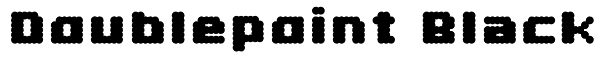 Doublepoint Black Font