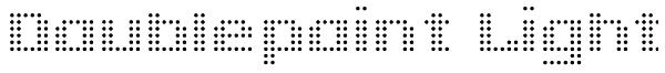 Doublepoint Light Font