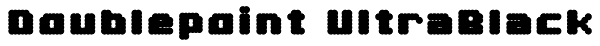 Doublepoint UltraBlack Font
