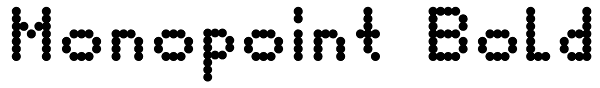 Monopoint Bold Font