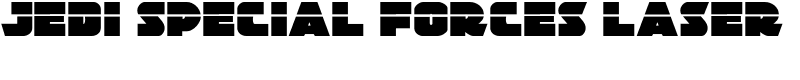 Jedi Special Forces Laser Font
