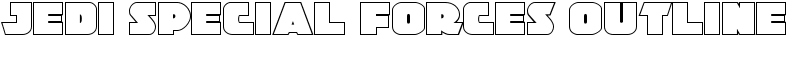 Jedi Special Forces Outline Font