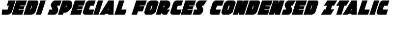 Jedi Special Forces Condensed Italic Font