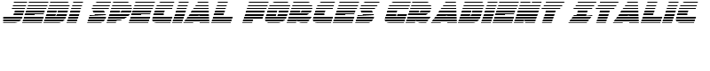 Jedi Special Forces Gradient Italic Font