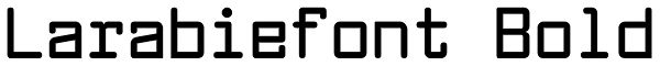 Larabiefont Bold Font