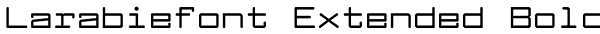 Larabiefont Extended Bold Font