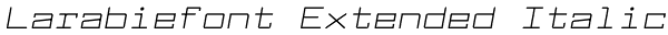Larabiefont Extended Italic Font