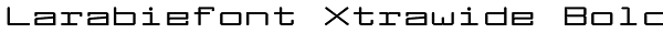 Larabiefont Xtrawide Bold Font