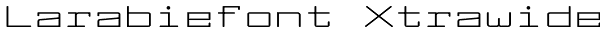 Larabiefont Xtrawide Font