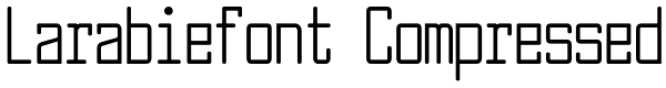 Larabiefont Compressed Font
