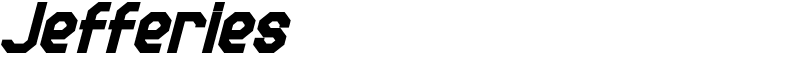Jefferies Font