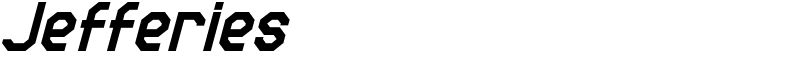 Jefferies Font