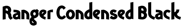 Ranger Condensed Black Font