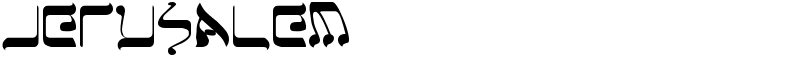 Jerusalem Font