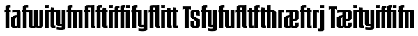 Rhodaelian Ligatures Bold Font