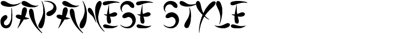 Japanese Style Font