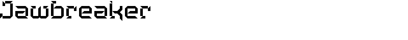 Jawbreaker Font