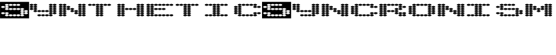 SyntheticSyncronism Font