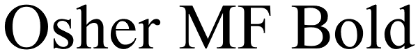Osher MF Bold Font