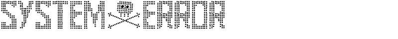 System+error Font