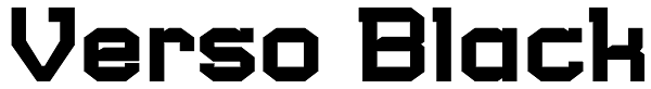 Verso Black Font