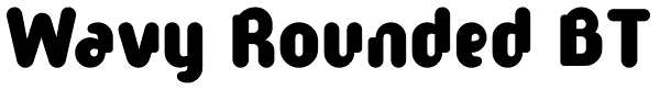 Wavy Rounded BT Font