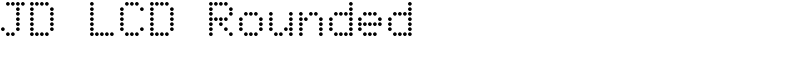 JD LCD Rounded Font