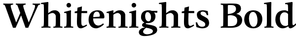 Whitenights Bold Font