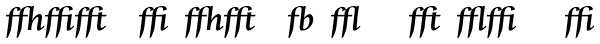 Whitenights Bold Italic Ligs Font