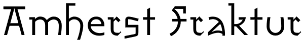 Amherst Fraktur Font