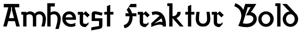 Amherst Fraktur Bold Font