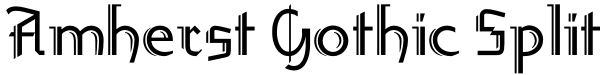 Amherst Gothic Split Font