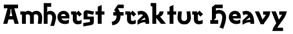 Amherst Fraktur Heavy Font