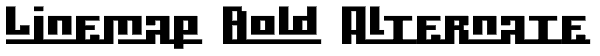 Linemap Bold Alternate Font