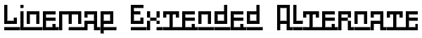 Linemap Extended Alternate Font