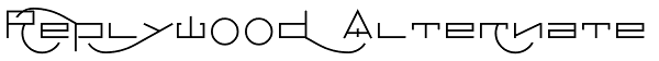Replywood Alternate Font
