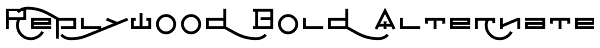 Replywood Bold Alternate Font