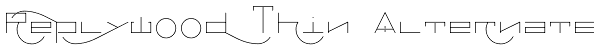 Replywood Thin Alternate Font