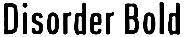 Disorder Bold Font